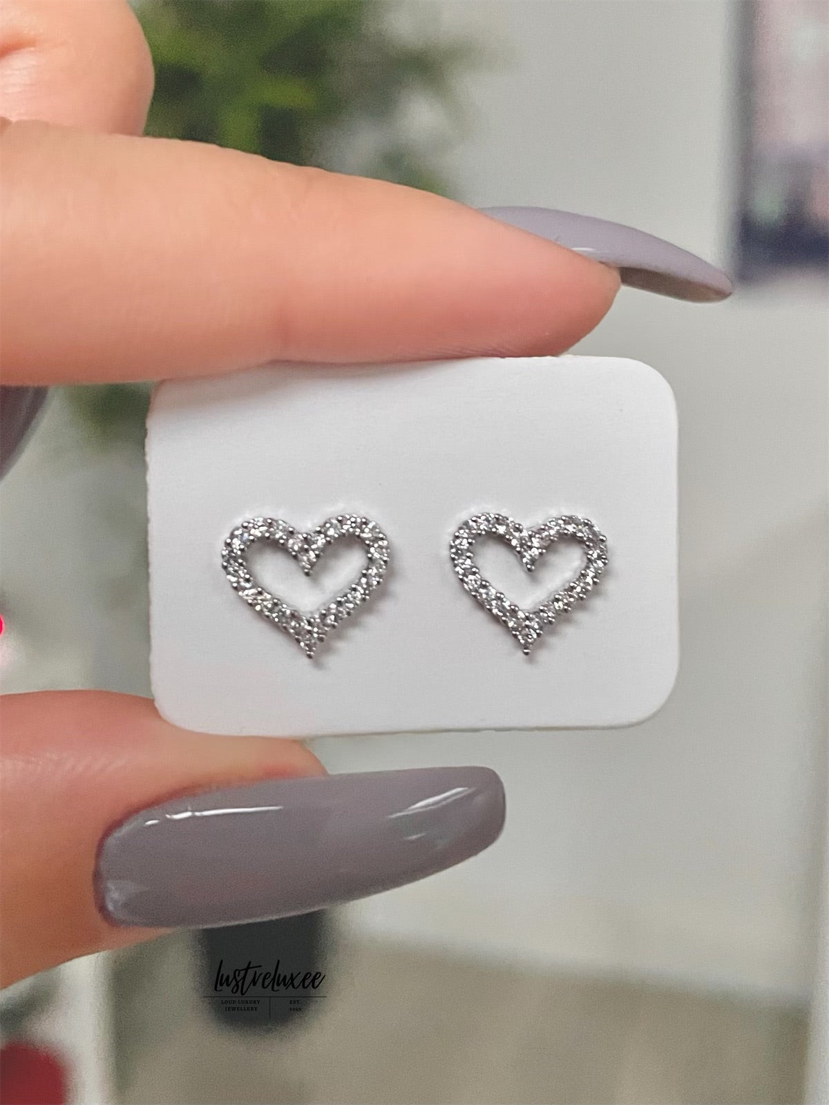 Scarlett Sterling Silver Heart Earrings