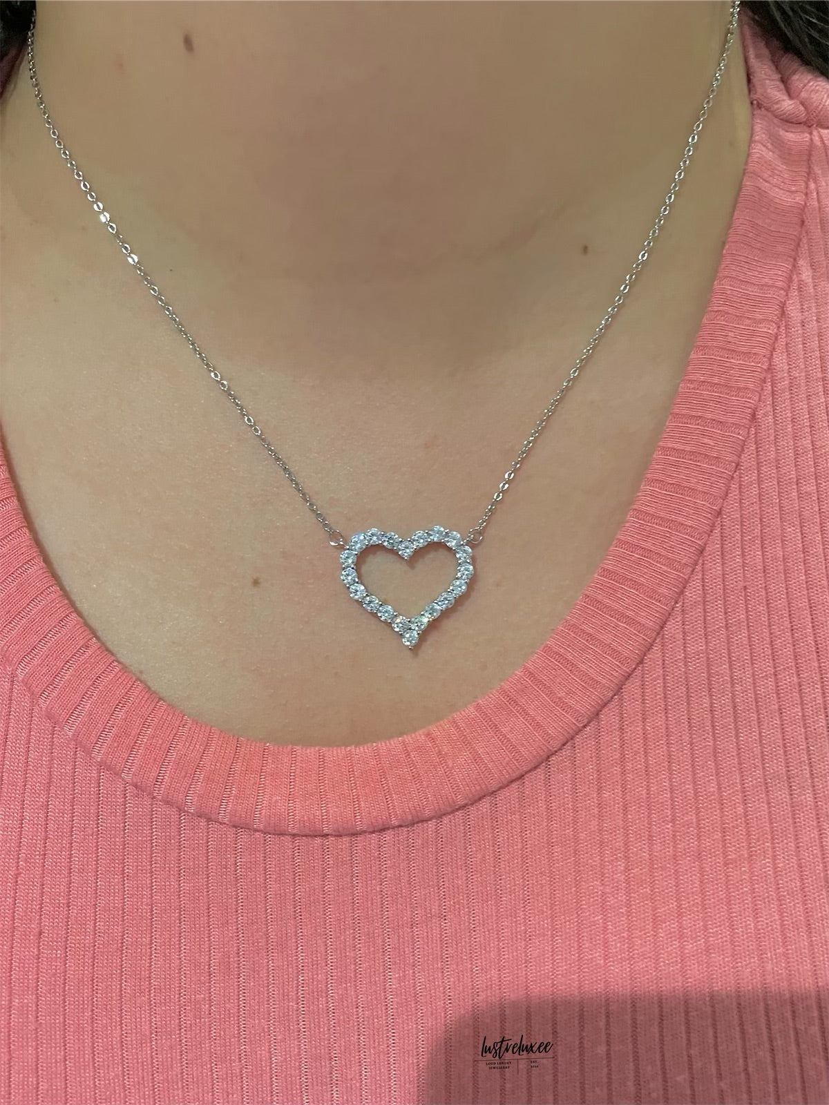 Scarlett Sterling Silver Heart Necklace